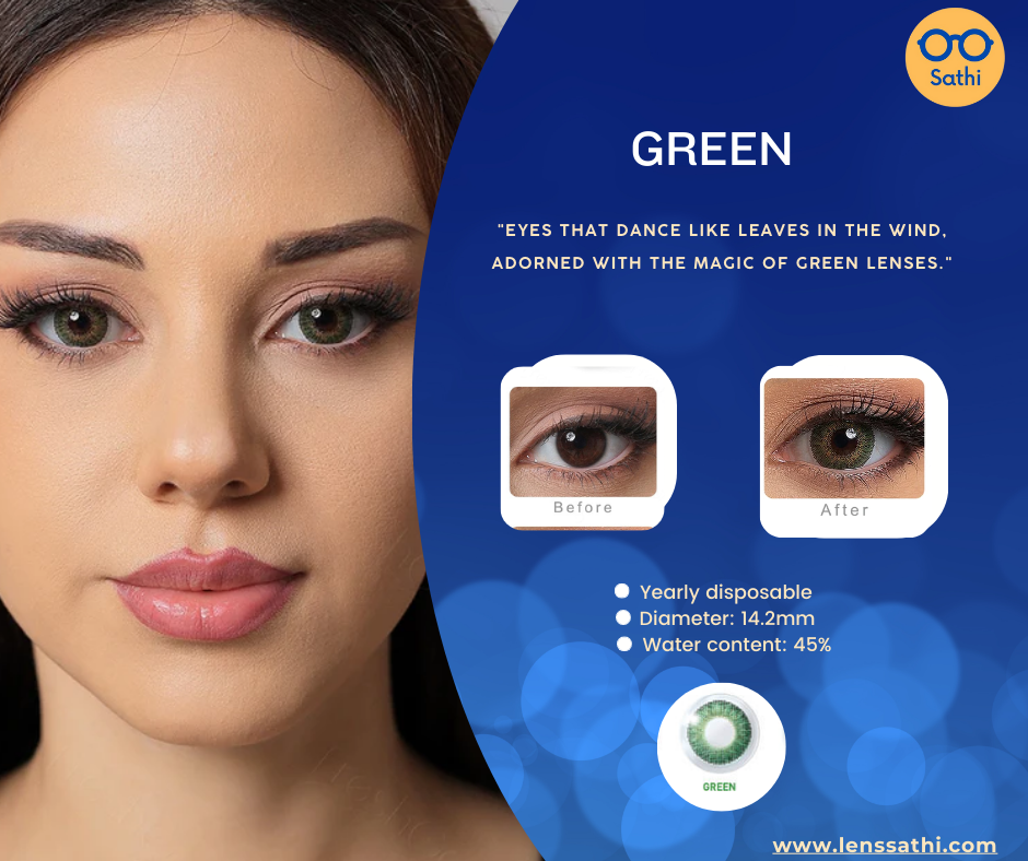 Contact Lens - Color Green