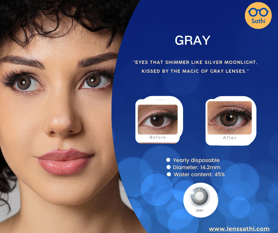 Contact Lens - Color Gray