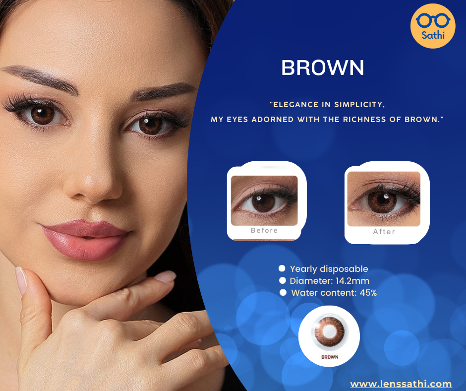 Contact Lens - Color Brown