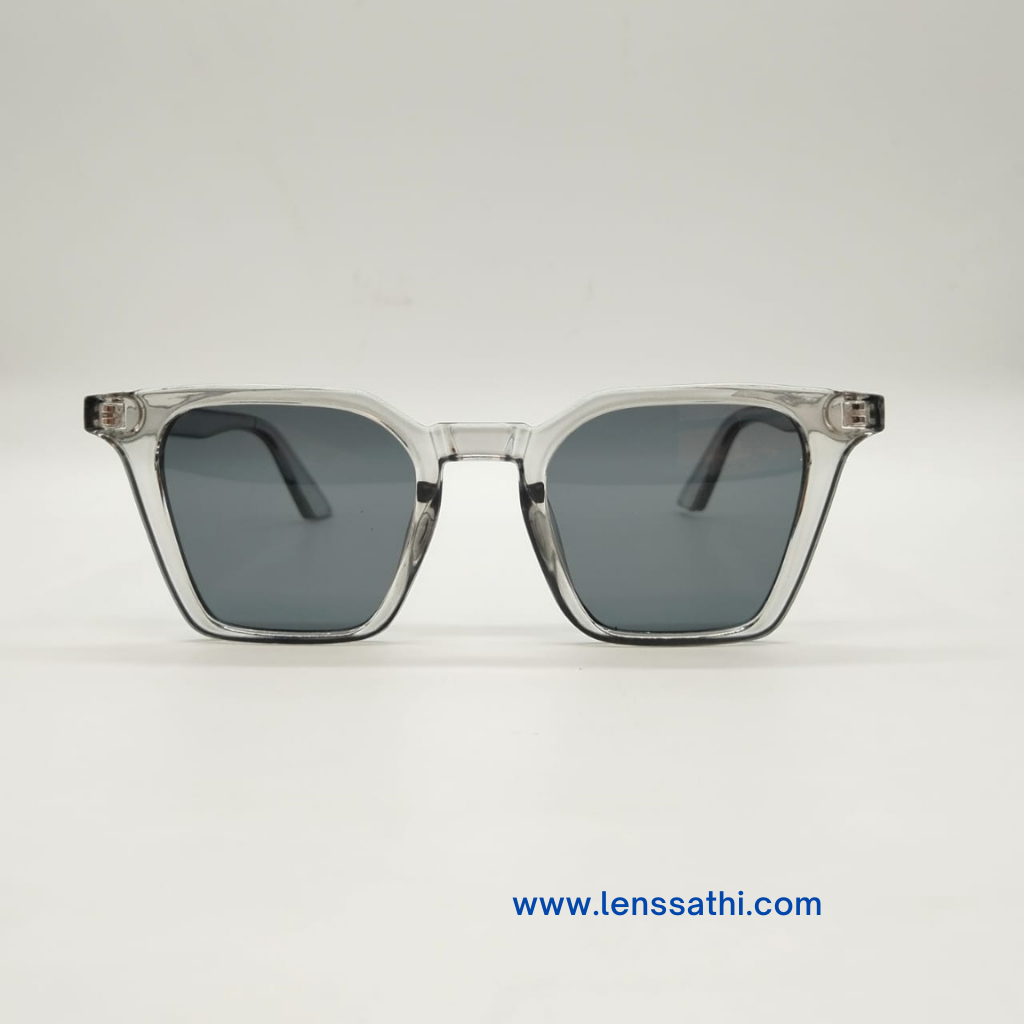 Plastic Gray Color Sunglass