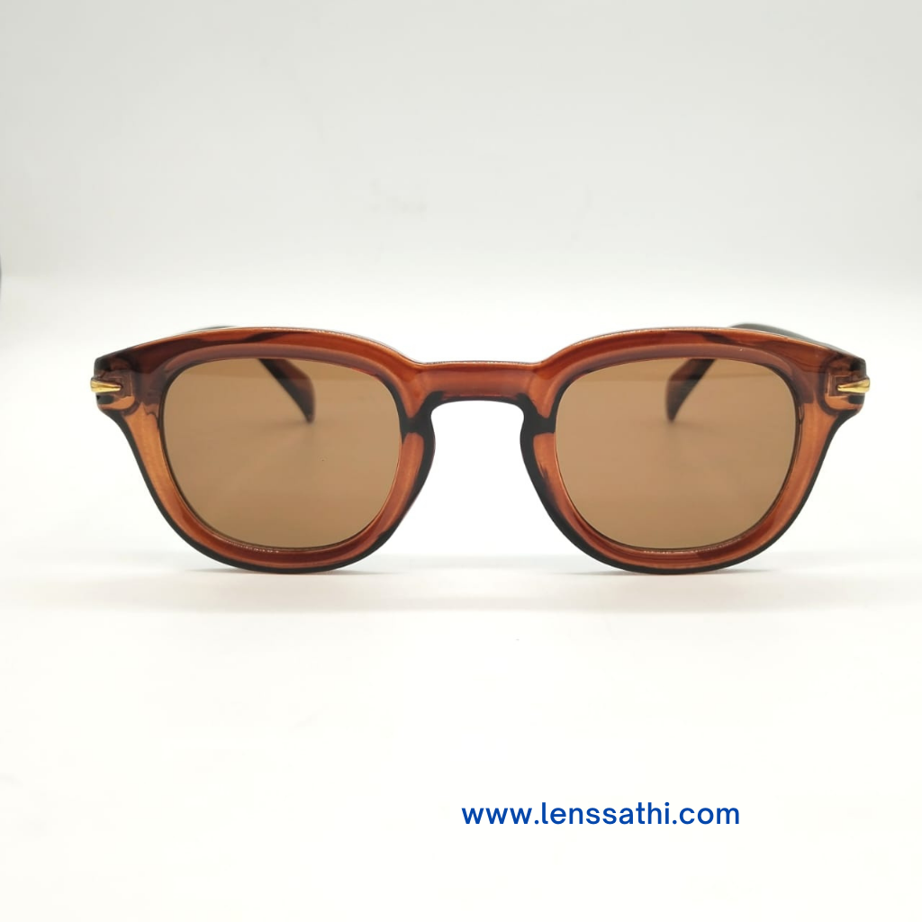 Brown Color Plastic Sunglass